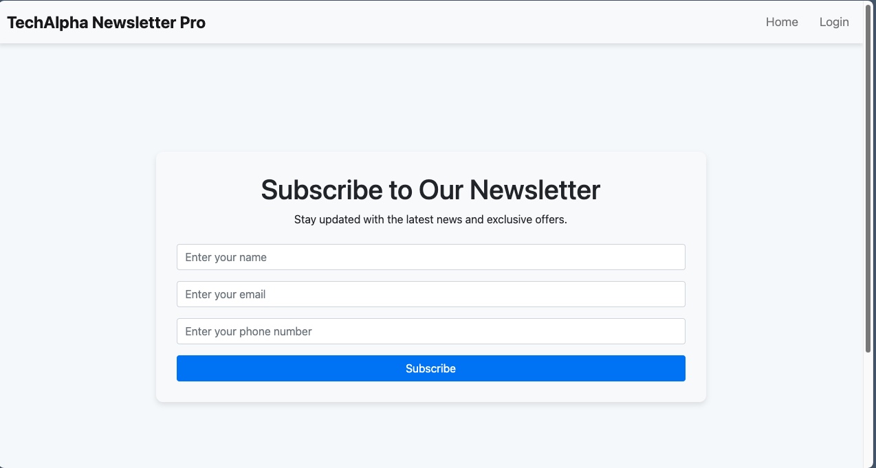 Professional Newsletter App Built with Node.js and MongoDB